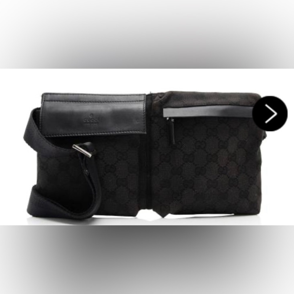 Gucci Black Canvas Designer Handbag brand new never used
